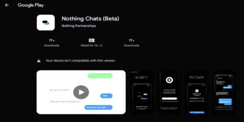 Nothing Chats Beta Removed from Google Play Amid Security Concerns