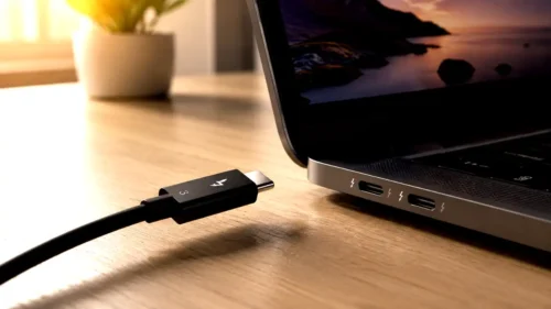 Thunderbolt cable connection