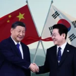 Lee Jae Myung and Xi Jinping.