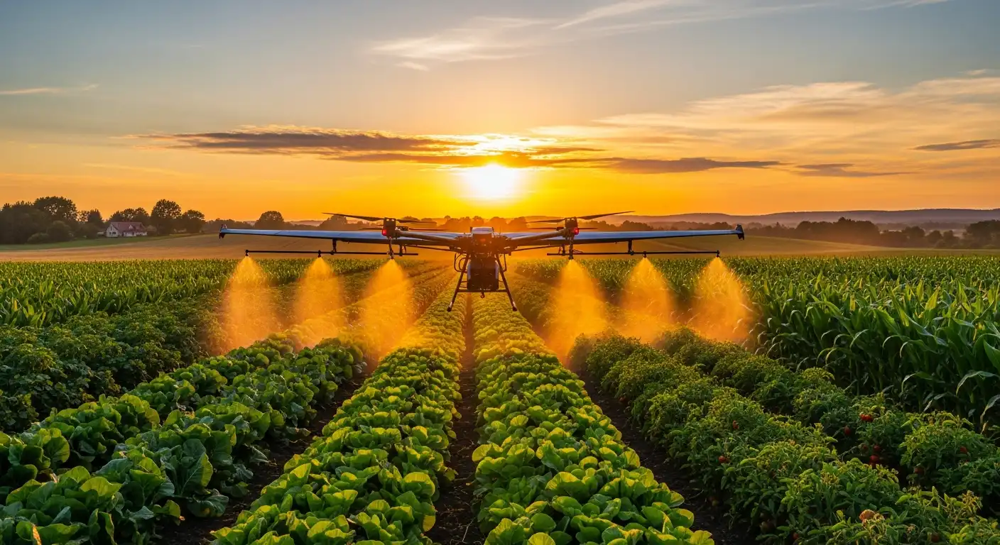 spraying organic crops