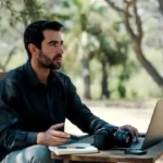 man near nature