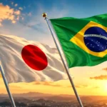 Japan and Brazil