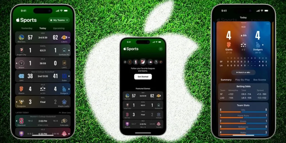 Apple Launches Apple Sports App, Offering Real-Time Scores, Stats, and Live Betting Odds