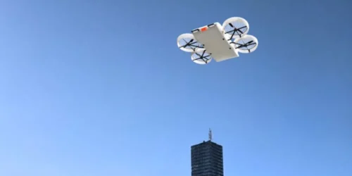 Hansadrone Unveils Window-to-Window Delivery Prototype Drone at Autonomy Trade Show