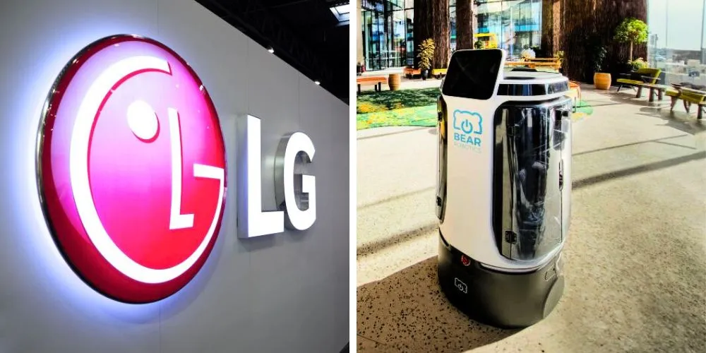 LG Electronics Invests $60 Million in Bear Robotics to Boost AI-Based Service Robot Business