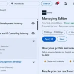 Job Hunt view on LinkedIn